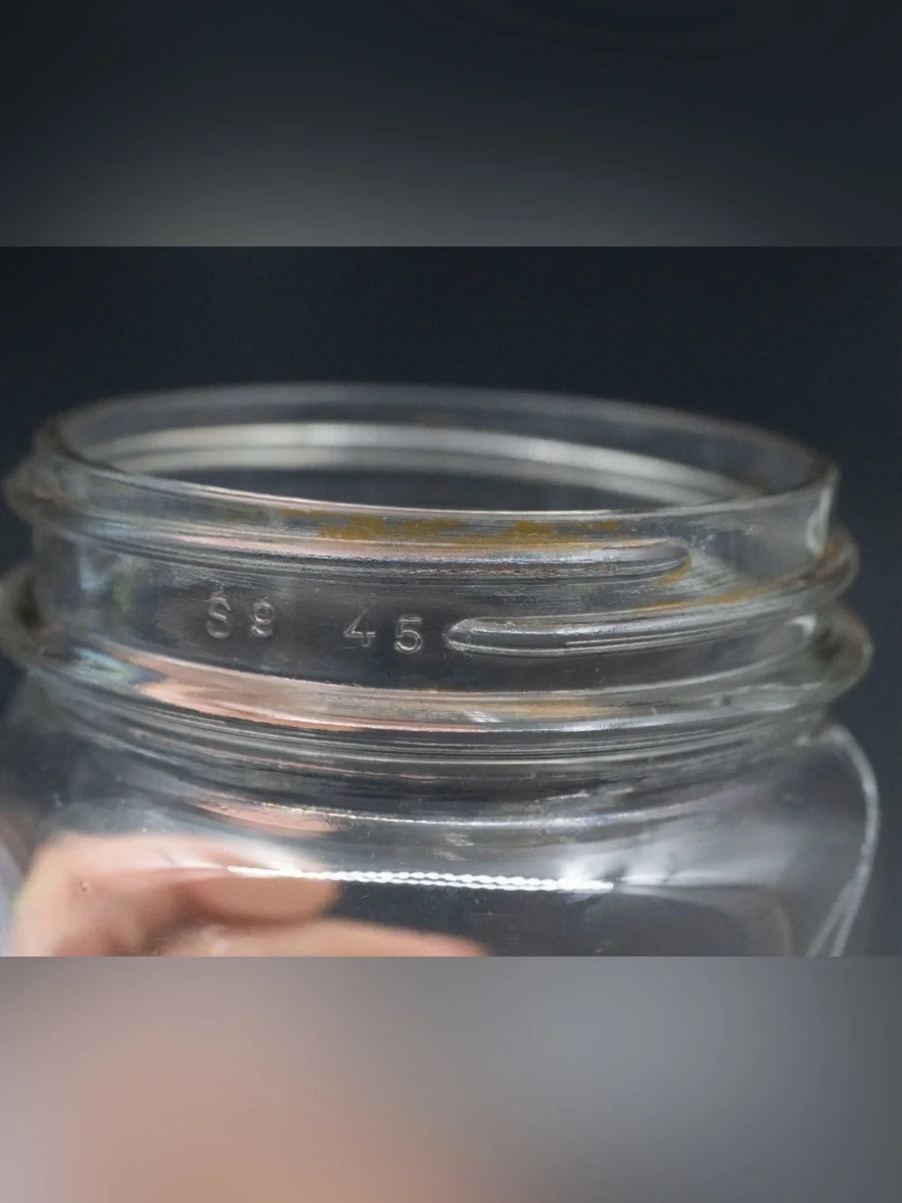 Vintage Kerr Wide Mouth Clear Glass Mason Jars Quart Vintage Canning Jars